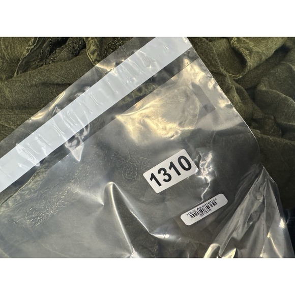 Tie Dye Poncho Top embroidered Green Festival Boho Hippie Beach coverup goblin - Picture 7 of 9